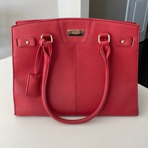 Red BCBG paris tote bag - slightly used condition
